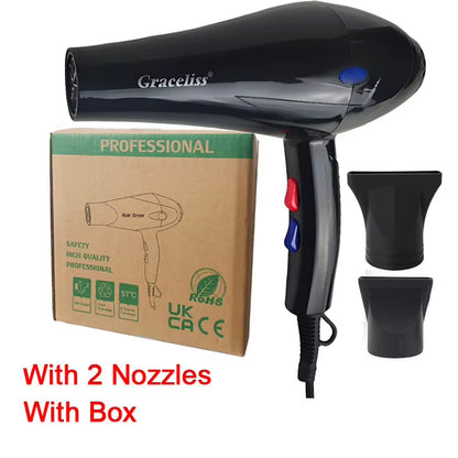 For Hairdresser and Hair Salon Long Wire EU Plug Real 2100W Power Professional Blow Dryer Salon Hair Dryer Hairdryer