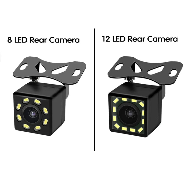 Rear Camera of Driving Recorder 140 Wide Angle Waterproof 4/8/12 Light HD Night Vision Parking Monitoring Rear Camera