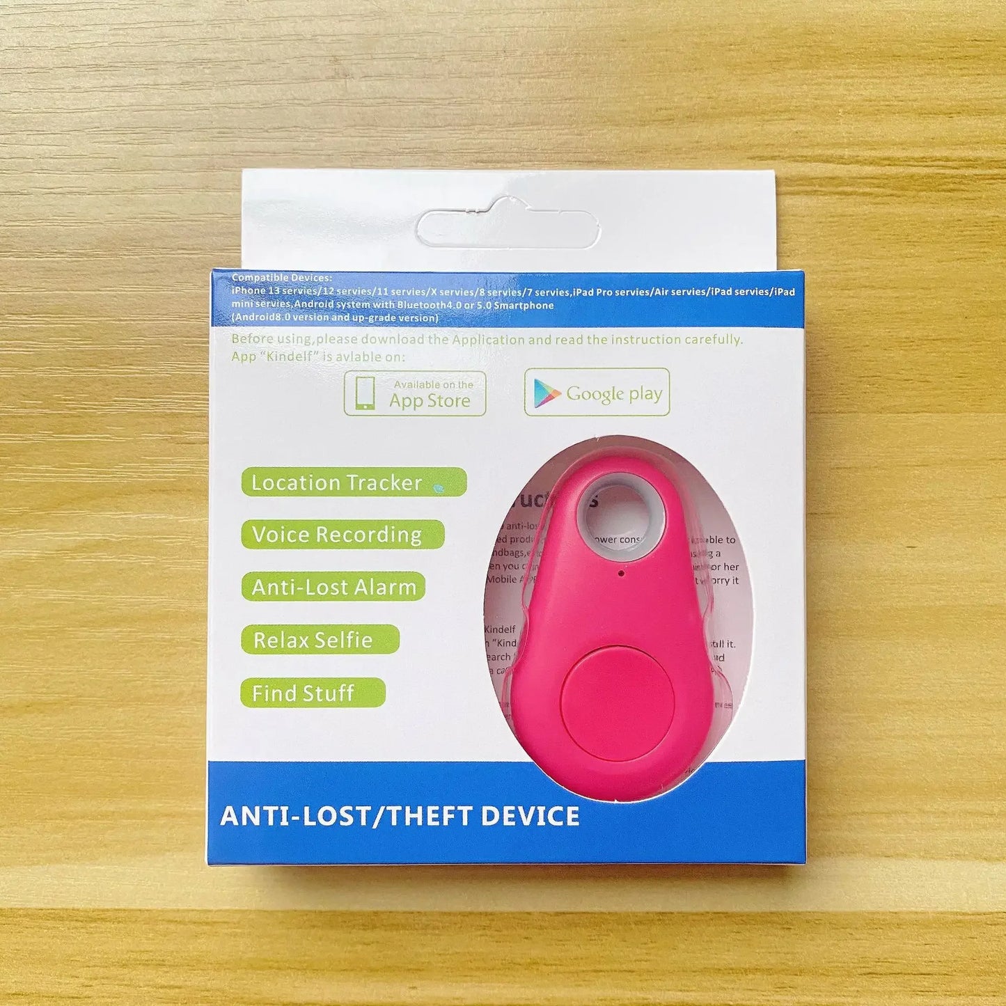 Mini Fashion Smart Dog Pets Bluetooth 4.0 GPS Tracker Anti-Lost Alarm Tag Wireless Child Bag Wallet Key Finder Locator